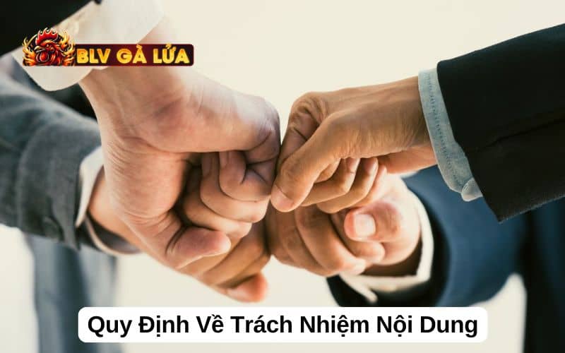 Quy định về trách nhiệm đối với nội dung Quy định về trách nhiệm đối với nội dung