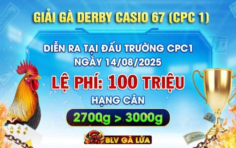 Giải Gà Berby CPC1 Ngày 14/08/2025 Giải Gà Berby CPC1 Ngày 14/08/2025