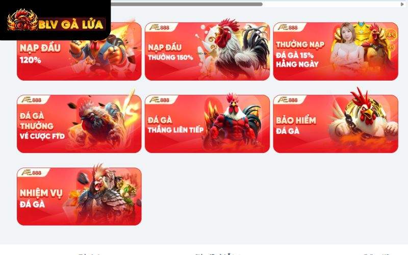 Khuyến mãi đá gà AE888 cực hấp dẫn Khuyến mãi đá gà AE888 cực hấp dẫn